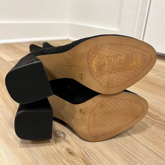 JESSICA SIMPSON Brixten Over The Knee Suede Black Boots Size 6 - Picture 3 of 10